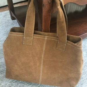 Eddie Bauer suede laptop bag or purse